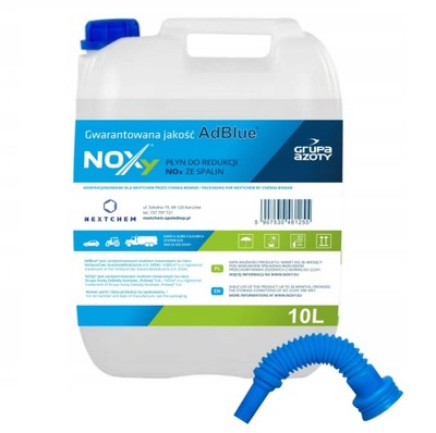 AdBlue Noxy 10l Grupa Azoty + lejek Ad Blue dodatek katalityczny