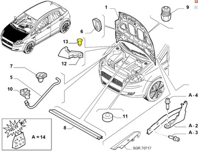 REMACHE COMPACTADORES PLÁSTICO FIAT GRANDE PUNTO EVO  