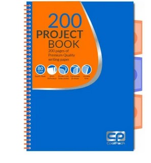 Kołozeszyt a5 CoolPack 200 PROJECT BOOK Niebieski