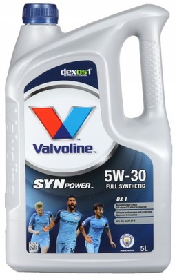 VALVOLINE VLE885853 МАСЛО VALVOLINE 5W-30 SYNPOWER DX1 5L