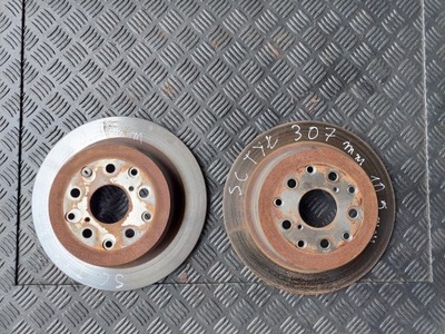 Гальмівні диски задня задні 307mm kpl lexus sc ii sc430 фото №1