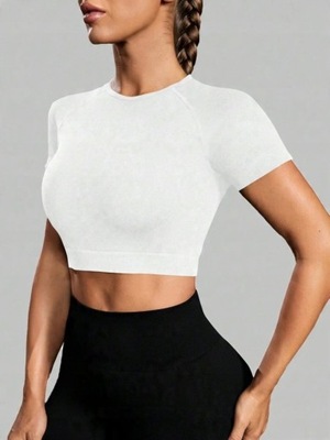 SHEIN TEKSTUROWANY CROP TOP S