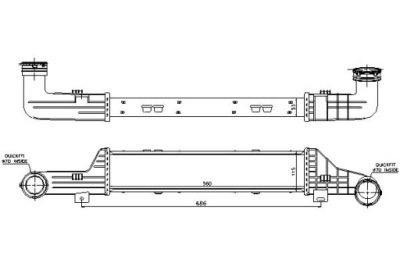 Nissens інтеркулер mercedes e t-model s210 e v фото №1