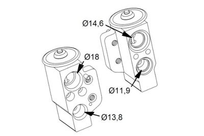 NRF КЛАПАН РАСШИРИТЕЛЬНЫЙ КОНДИЦИОНЕРА AUDI A3 TT SEAT ALHAMBRA ALTEA ALTEA