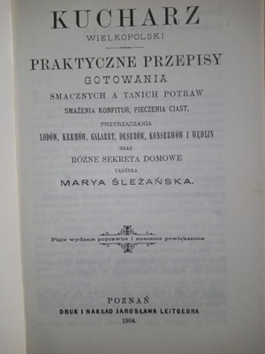 M.Śleżańska - Kucharz wielkopolski