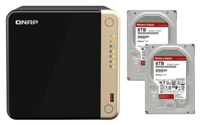 Serwer plików NAS QNAP TS-464-8G + 2x 8TB WD Red