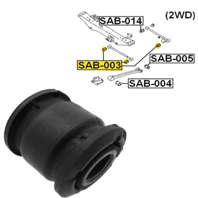 BLOQUE SILENCIOSO PALANCA PARTE TRASERA SUBARU IMPREZA 2000-2007 ZAM 20250-FE030  