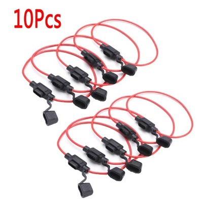 10PCS CAR МІНІ BLADE АДАПТЕР FUSE HOLDER IN LINE SPLASH-PROOF FOR 1~0098