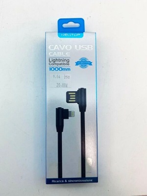 CAVO USB CABLE LIGHTNING CZARNY