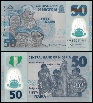 Nigeria 50 Naira 2021 P-40k UNC Polimer