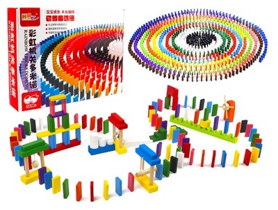 Domino klocki drewniane AIG 1000 elementów