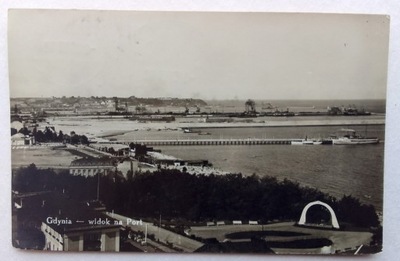 zdjęcie - pocztówka - Gdynia - port - 1933