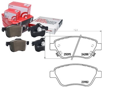 КОМПЛЕКТ КОЛОДОК ШАЛЬМІВНИХ BREMBO CBP31594 ADB315