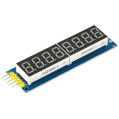 Wyświetlacz 8 Cyfrowy LED 74HC595 Arduino