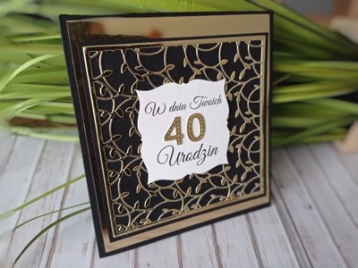 kartka ręcznie robiona 40 50 60 urodziny