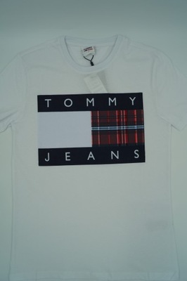 TOMMY JEANS t-shirt biały XXL.
