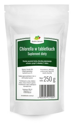 Chlorella w tabletkach, algi 250g
