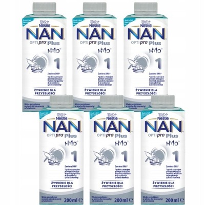 NESTLE Mleko NAN Optipro Plus 1, 6 x 200ml