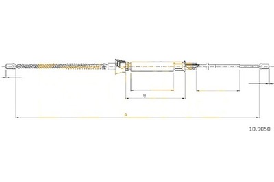 Cofle трос тормоза ручного skoda roomster 06- фото №1