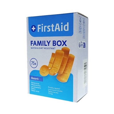 Plastry Opatrunkowe wodoodporne FirstAid Family Box