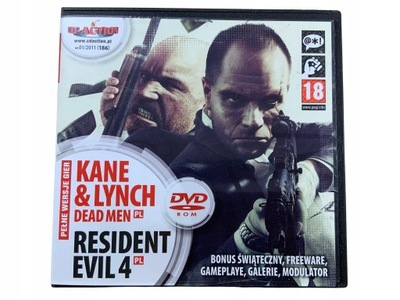KANE & LYNCH RESIDENT EVIL 4 płyta bdb PL PC
