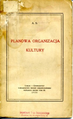 Planowa organizacja kultury (1938)
