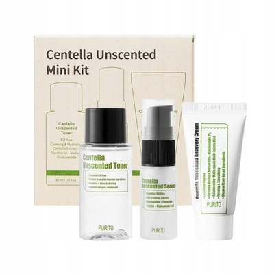 PURITO CENTELLA UNSCENTED ZESTAW TONIK SERUM KREM