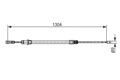 BOSCH 1 987 482 431 CIEGLO, HAMULEC AUTÓNOMO  