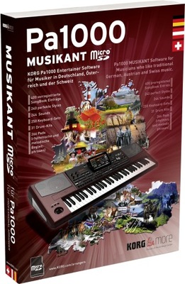 Pakiet MUSIKANT KORG PA1000 STYLE+BRZMIENIA+PADY