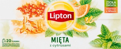 Herbata ziołowa Lipton mięta cytrusy 20 torebek