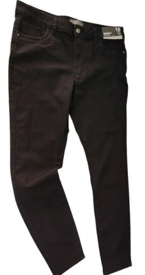 Denim spodnie jeansowe skinny czarne 44 NOWE