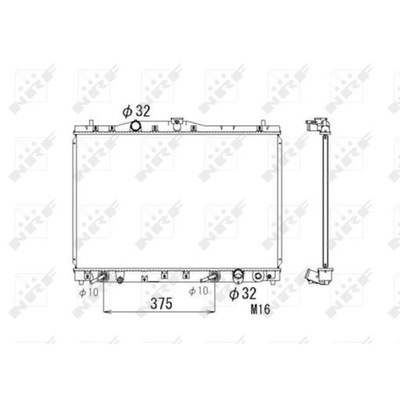 NRF RADUADOR HONDA LEGEND 3,5 24V 96-  