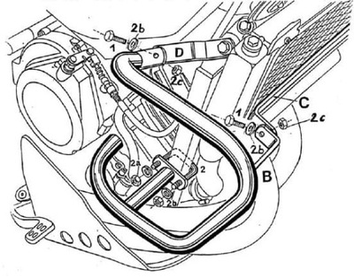 YAMAHA XTZ 750 СУПЕР TÉNÉRÉ 89-97 ЗАЩИТА / ДУГИ ДВИГАТЕЛЯ