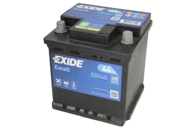 АКУМУЛЯТОР EXIDE 12V 44AH/400A EXCELL P+