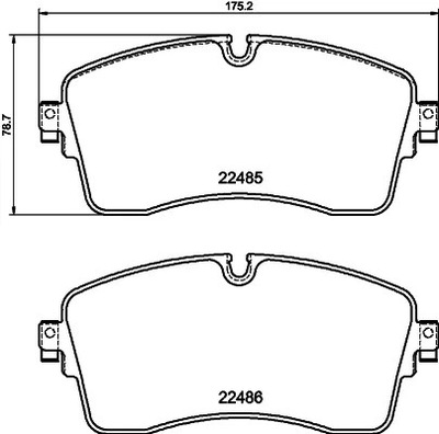 HELLA 8DB 355 039-281 JUEGO ZAPATAS HAMULCOWYCH,  