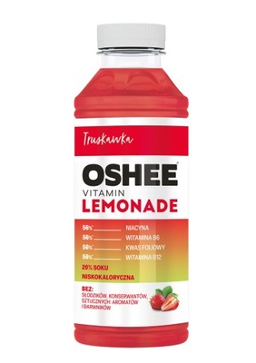 OSHEE Vitamin Lemonade truskawka 555ml