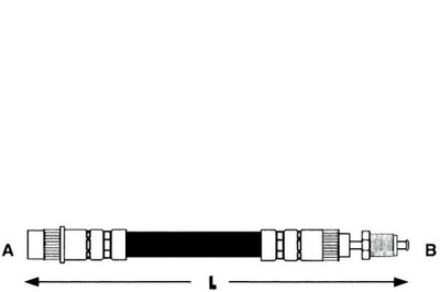 CABLE DE FRENADO P PEUGEOT 207 1.4-1.6 06- LPR  