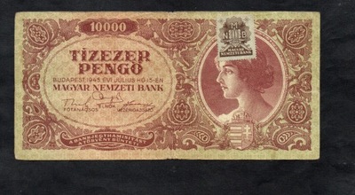 BANKNOT WĘGRY -- 10000 pengo -- 1945 rok