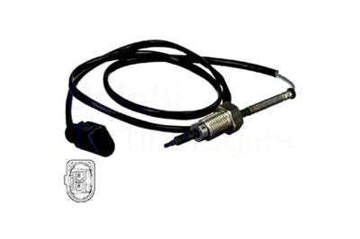 DELPHI SENSOR TEMPERATURA GASES DE ESCAPE AUDI A4 B7 SKODA SUPERB I VW PASSAT  