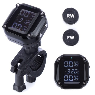 SENSOR DE PRESIÓN TEMPERATURA EN OPONACH TPMS BEZPRZEWODOWY LCD NEGRO  