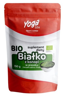 BIAŁKO KONOPNE W PROSZKU BIO 150 g - YOGA LIFE