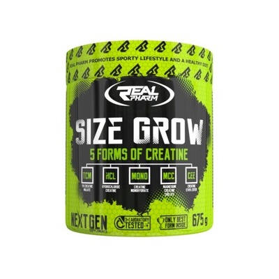 Real Pharm Size Grow 675g Stack kreatynowy, Kreatyna TCM HCL Monohydrat