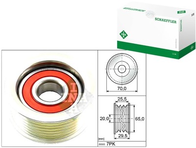 Schaeffler ina 532 0803 10 ролик направляющая / направляющая, ремень клиновой зубчатый фото №1
