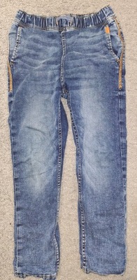 H&M Jogger jeans spodnie z podszewka na gumce 7-8 128