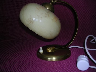 Lampa mosiężna na 1 żarówkę