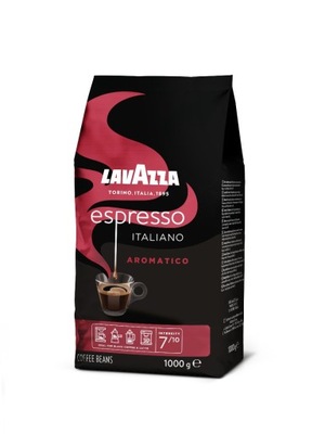 Lavazza Caffe Espresso Aromatico Kawa ziarnista palona