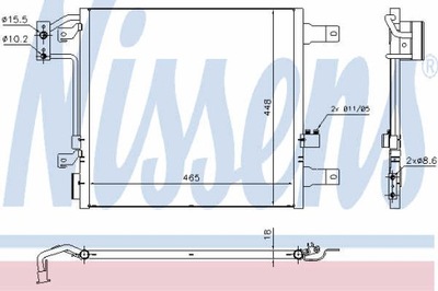 RADIATOR AIR CONDITIONER NISSENS 940441  