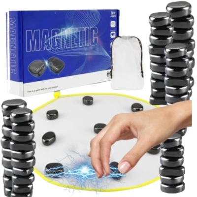 40 KAMIENI PODWÓJNY ZESTAW GRA MAGNETYCZNA RODZINNA GRA EDUKACYJNA SZACHY