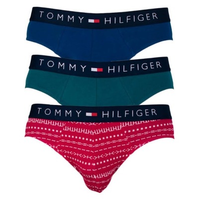 TOMMY HILFIGER SLIPY 3 PACK LOGO TEXT RÓŻNE S