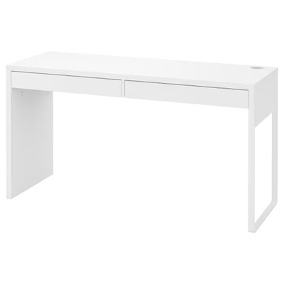 IKEA MICKE biurko z szufladami 142x50 cm BIAŁY